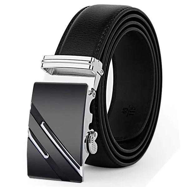 Delta Automatic Black Leather Belt